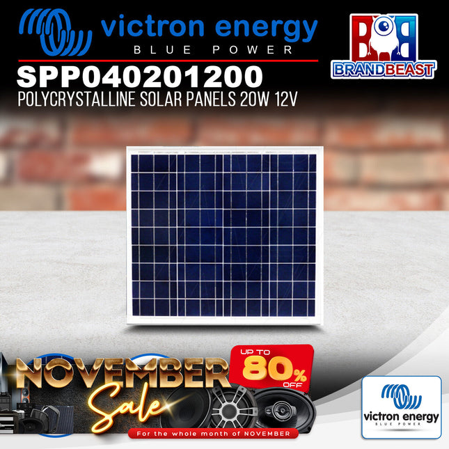 Victron Energy SPP040201200 12V 20W Polycrystalline Solar Panel (440mm x 350mm x 25mm)