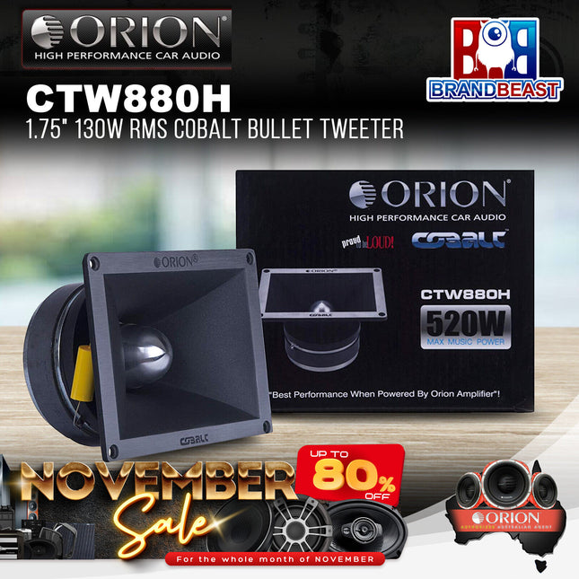Orion CTW880H 1.75" 130W RMS Cobalt Bullet Tweeter