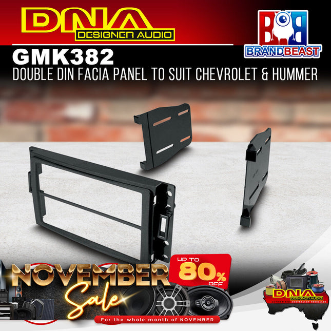 DNA GM-K382 Double DIN Fascia Panel To Suit Chevrolet & Hummer