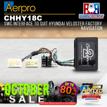 Aerpro CHHY18C Steering Wheel Control Interface Suit Hyundai Veloster OEM 2011