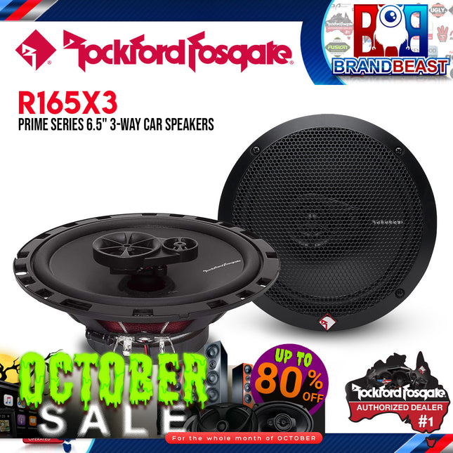 Rockford Fosgate R165X3 Prime 6.50" 90W 3-Way Full-Range Speaker