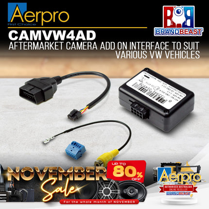 Aerpro CAMVW4AD Video Retention Harness to Suit Volkswagen Vehicles