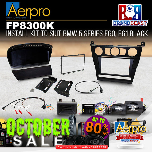 Aerpro FP8300K Double DIN Stereo Install Kit Suit BMW 5 Series 2004-2010 E60/E61