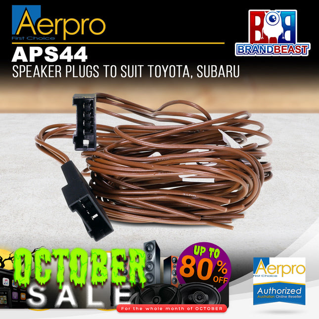 Aerpro APS44 Speaker Plugs to Suit Toyota, Subaru
