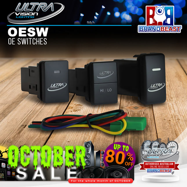 Ultra Vision Lighting SW900/3 OE Switch To Suit Hilux/LC200/Prado/Suzuki/Fortuner/HiAce/LC79