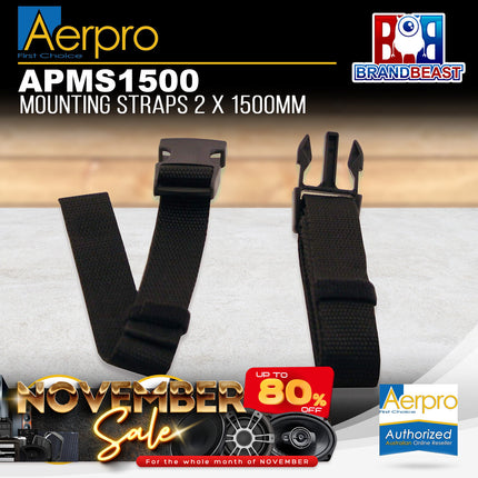 Aerpro APMS1500 1500mm x 24mm Mounting Straps - 2pcs