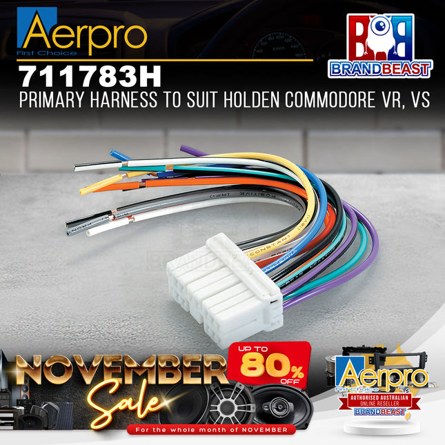 Aerpro 711783H Replacement OEM Headunit Harness Suit Holden Commodore VR/VS