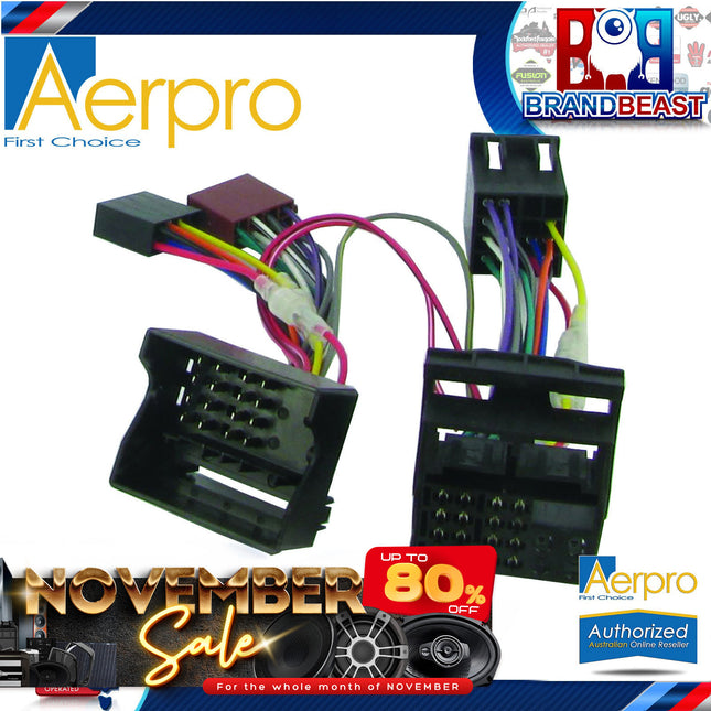 Aerpro CT10FD03 T-Harness Adaptor Suit Ford Fiesta/Focus 2005 - 2008