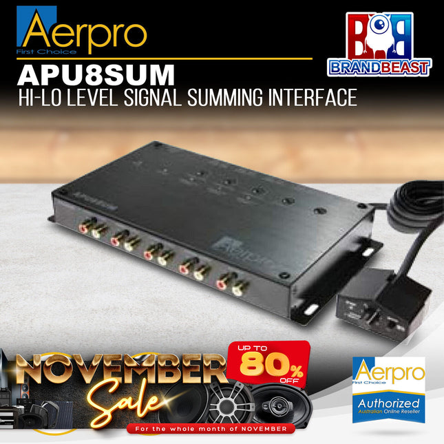 Aerpro APU8SUM Hi-Low Level Signal Summing Interface