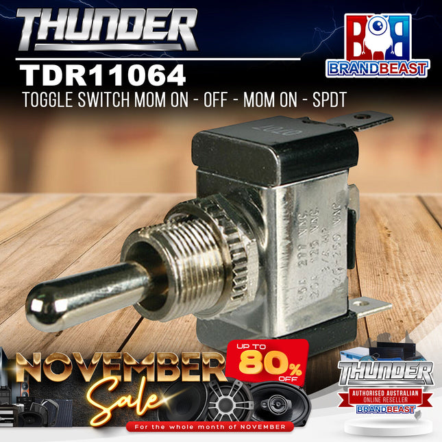 Thunder TDR11064 Toggle Switch Mom On - Off - Mom On - SPDT