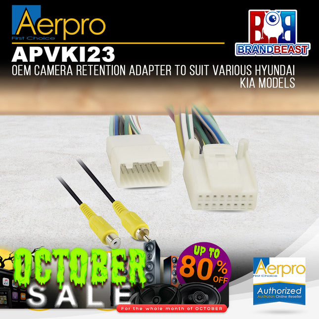 Aerpro APVKI23 OEM Camera Retention Adapter to Suit Various Hyundai Kia Models