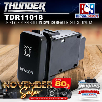 Thunder TDR11018 OE Style Push Button Switch Beacon, Suits Toyota