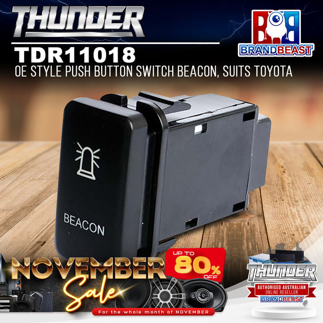 Thunder TDR11018 OE Style Push Button Switch Beacon, Suits Toyota