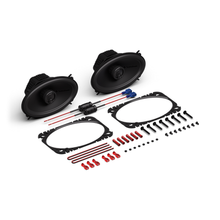 Rockford Fosgate P1V2-46 Punch P1 4"x6" 3-Way Coaxial Speakers