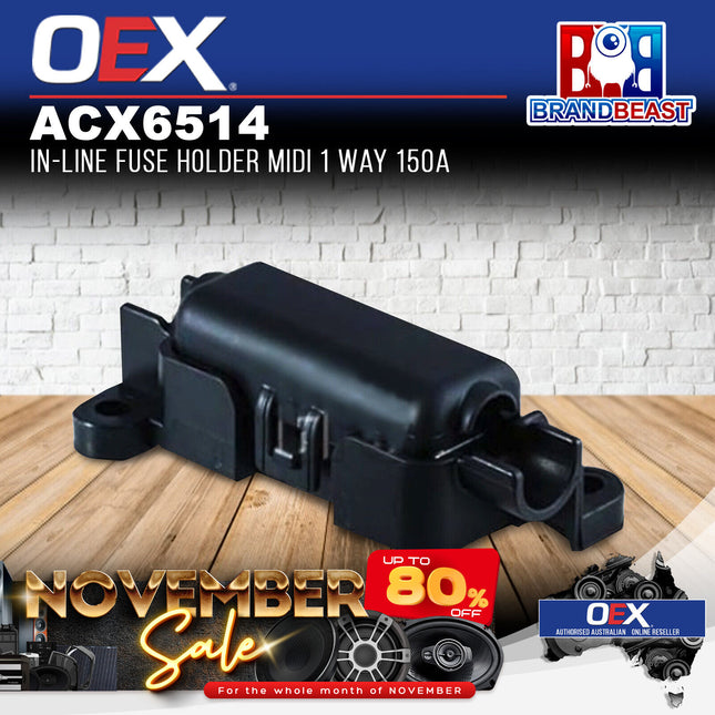 OEX ACX6514 Single 1 Way 150A In-Line Fuse Holder