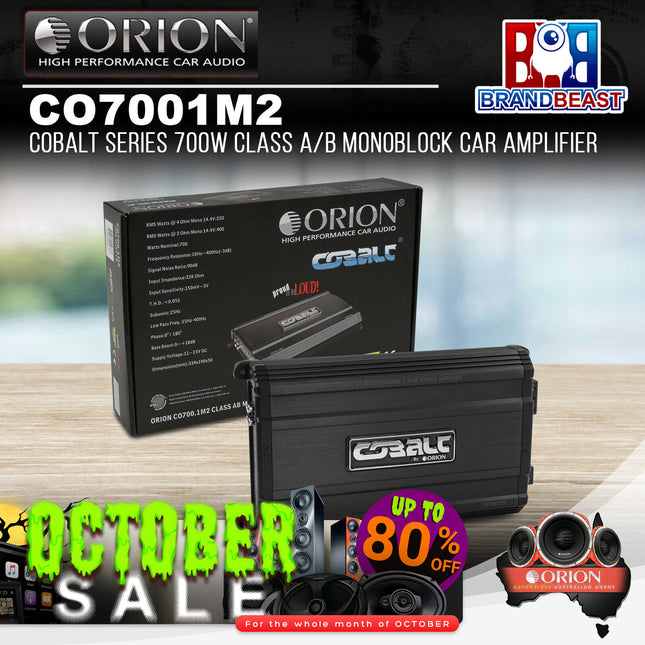 Orion CO7001M2 Cobalt Series 700W Class A/B Monoblock Car Amplifier