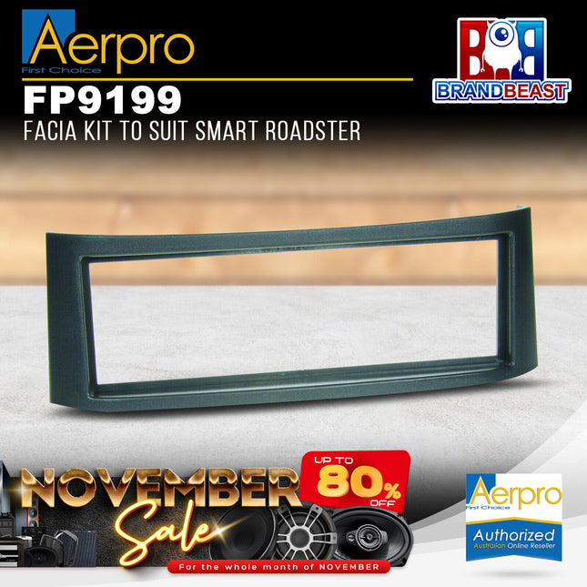 Aerpro FP9199 Single DIN Facia Kit Suit Smart Roadster 2003 - 2005