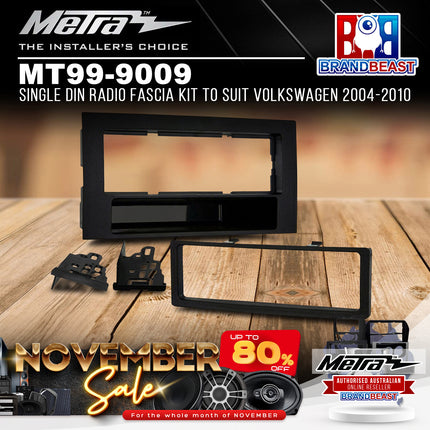 Metra MT99-9009 Single DIN Radio Fascia Kit To Suit Volkswagen 2004-2010