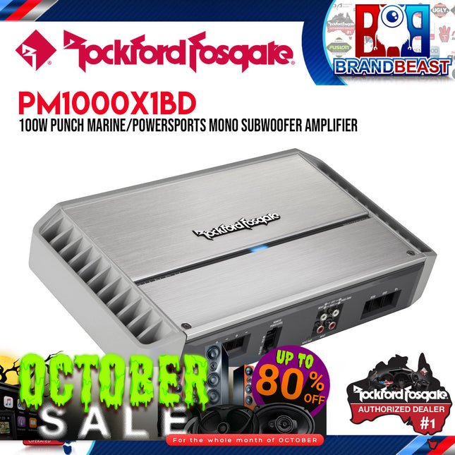 Rockford Fosgate PM1000X1bd Punch Marine 1,000 Watt Class-bd Mono Amplifier