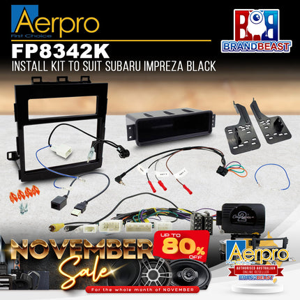 Aerpro FP8342K Install Kit to Suit Subaru Impreza