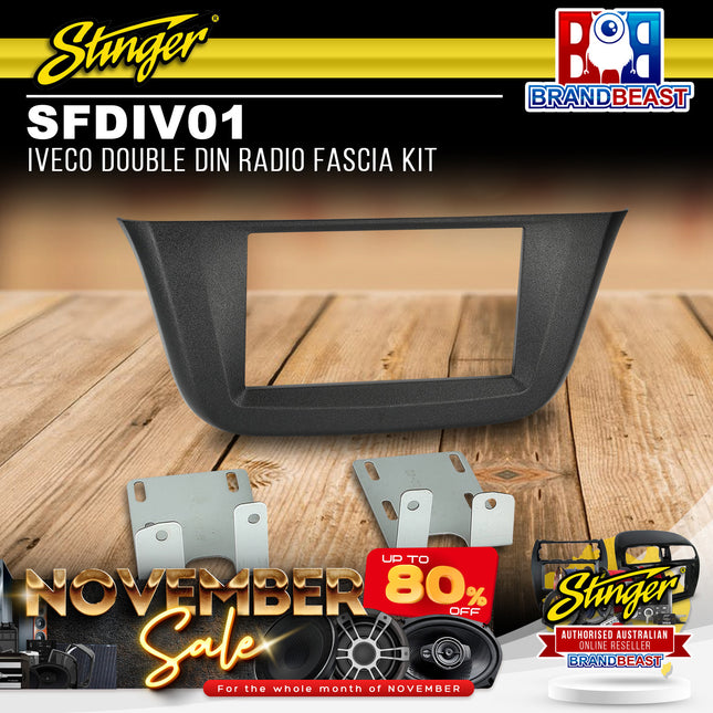 Stinger SFDIV01 Iveco Double DIN Radio Fascia Kit