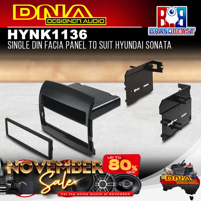 DNA HYN-K1136 Single DIN Fascia Panel to Suit Hyundai Sonata