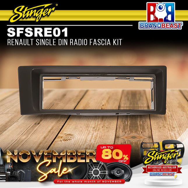 Stinger SFSRE01 Renault Single DIN Radio Fascia Kit