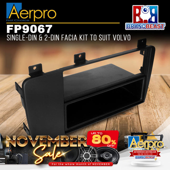 Aerpro FP9067 Single DIN/2-DIN Facia Kit to Suit Volvo S60/V70/XC70