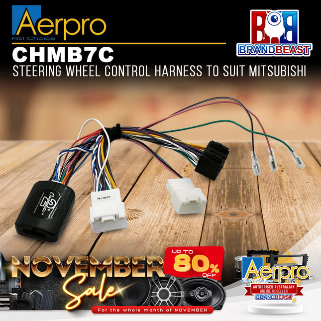 Aerpro CHMB7C Steering Wheel Control Interface Suit Mitsubishi Various Models