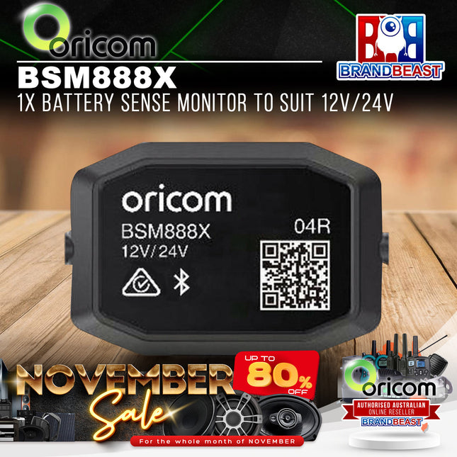 Oricom BSM888X 1x Battery Sense Monitor To Suit 12V/24V