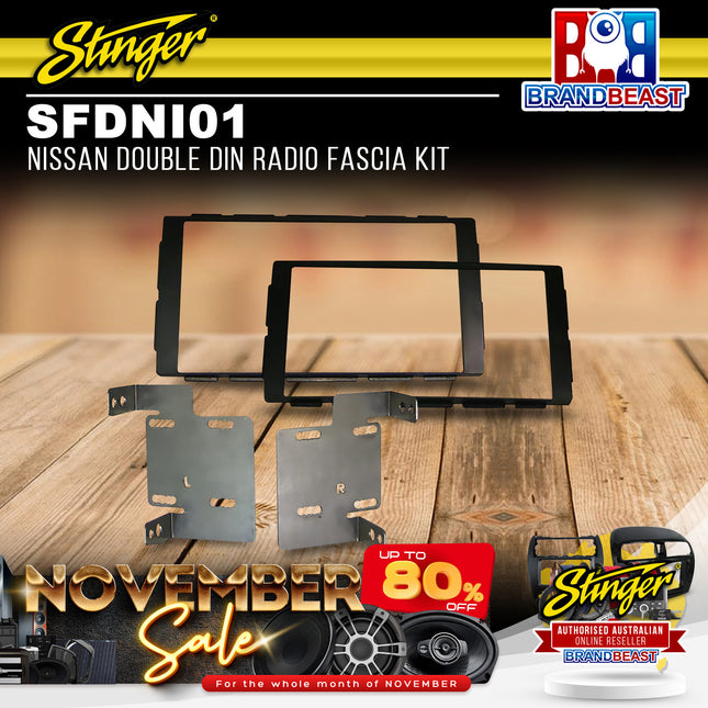 Stinger SFDNI01 Nissan Double DIN Radio Fascia Kit