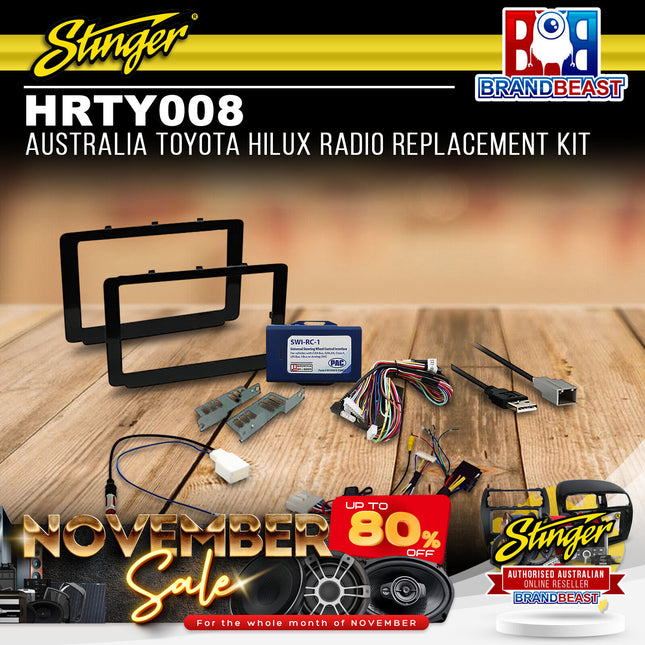Stinger HRTY008 Toyota Hilux Radio Replacement Kit