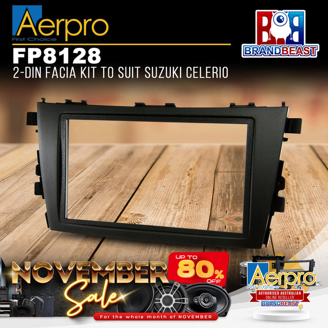 Aerpro FP8128 2-DIN Facia Kit to Suit Suzuki Celerio