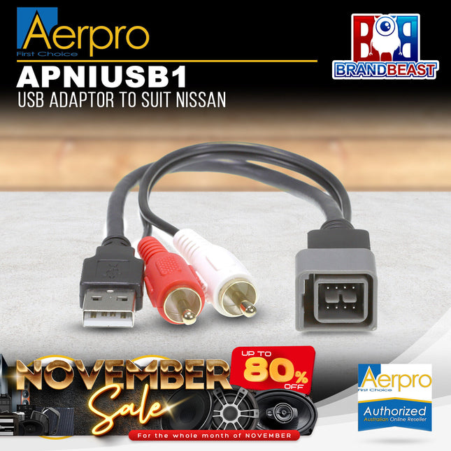 Aerpro APNIUSB1 USB Adaptor to Suit Nissan Juke F15