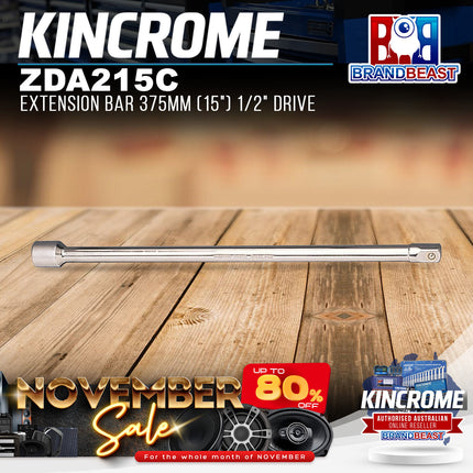 KINCROME ZDA215C Extension Bar 375mm (15") 1/2" Drive
