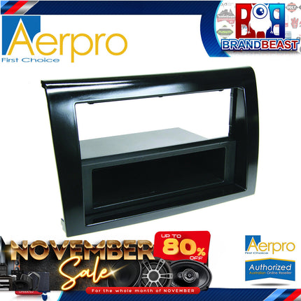 Aerpro FP8010 Single/Double DIN Piano Black Facia Kit Suit Fiat Ritmo 2007 - ON