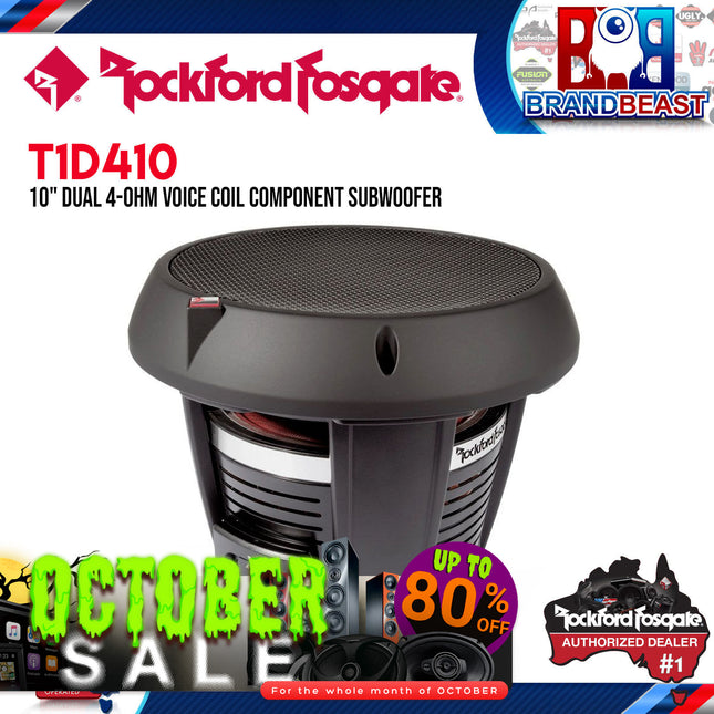 Rockford Fosgate T1D410 Power 10" T1 4-Ohm DVC Subwoofer