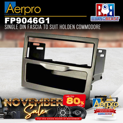 Aerpro FP9046G1 Single DIN Pewter Facia Kit Suit Various Holden Models