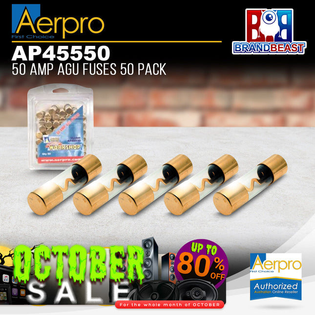 Aerpro AP45550 50 Packs 50 Amp AGU Fuses