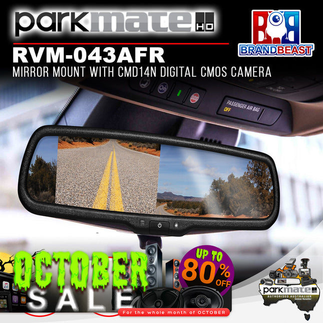 Parkmate RVM-043AFR Mirror Mount with CMD14N Digital CMOS Camera