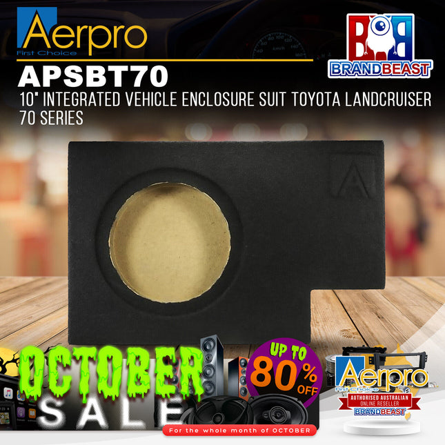 Aerpro APSBT70 10" Integrated Vehicle Enclosure For Toyota Landcruiser 70 Series
