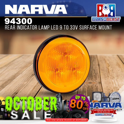Narva 94300 Rear Indicator Lamp LED 9 To 33V Surface Mount