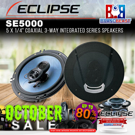 Eclipse SE5000 Integrated Series 5-1/4" 3-Way Coaxial Speakers - 1 Pair
