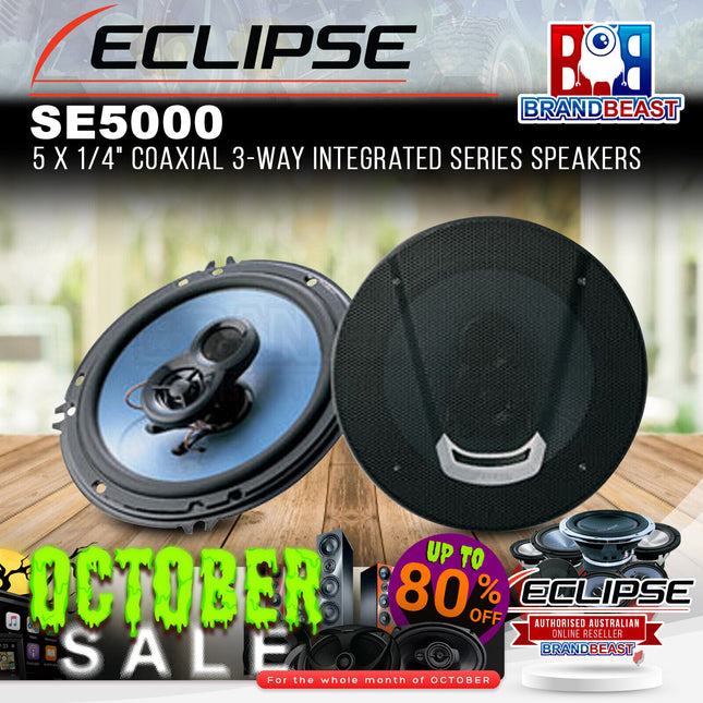 Eclipse SE5000 Integrated Series 5-1/4" 3-Way Coaxial Speakers - 1 Pair