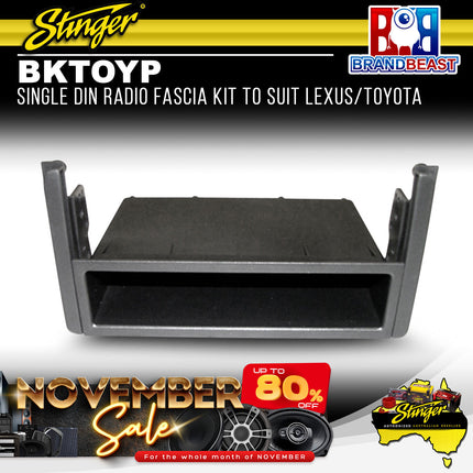 Stinger BKTOYP Single DIN Radio Fascia Kit To Suit Lexus/Toyota 2000-2016