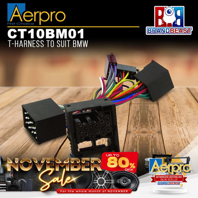 Aerpro CT10BM01 T-Harness to Suit BMW