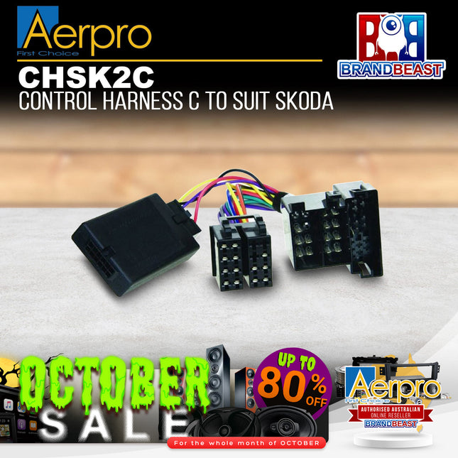 Aerpro CHSK2C Steering Wheel Control Harness Suit Skoda