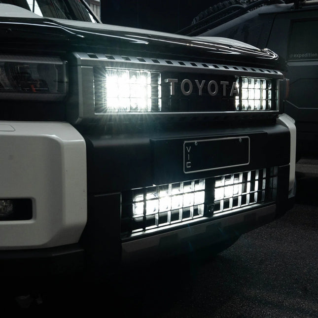 STEDI TOY-250-BND-QEL Quad EVO &amp; EVO Light Bar Inner Grille Bundle to Suit Toyota 250 Prado Mid-2024+