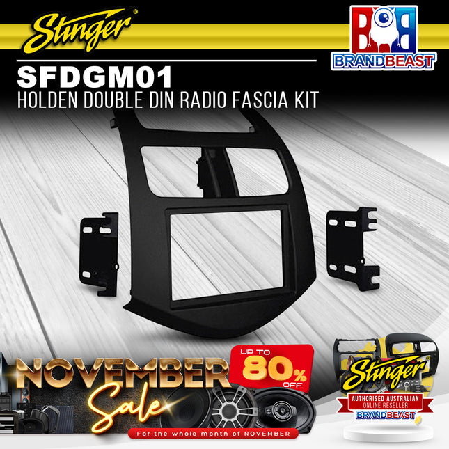 Stinger SFDGM01 Holden Double DIN Radio Fascia Kit