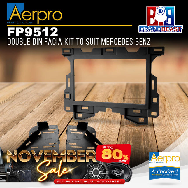 Aerpro FP9512 Double DIN Facia Kit to Suit Mercedes Sprinter - Matte Black